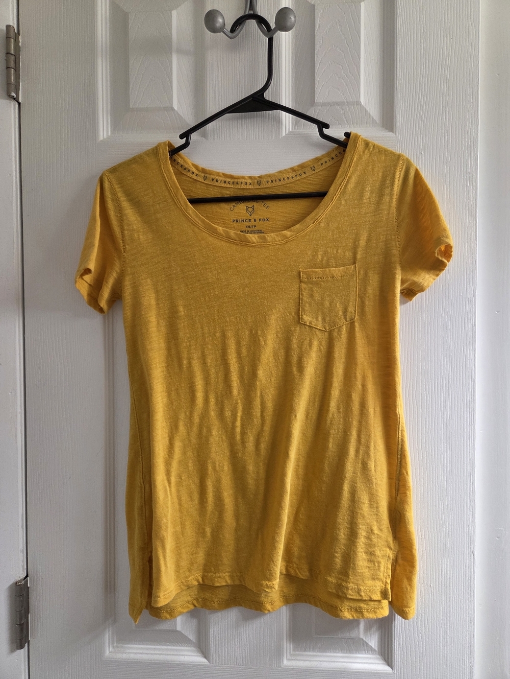 Prince & Fox Short Sleeve Pocket Tee in Mustard
